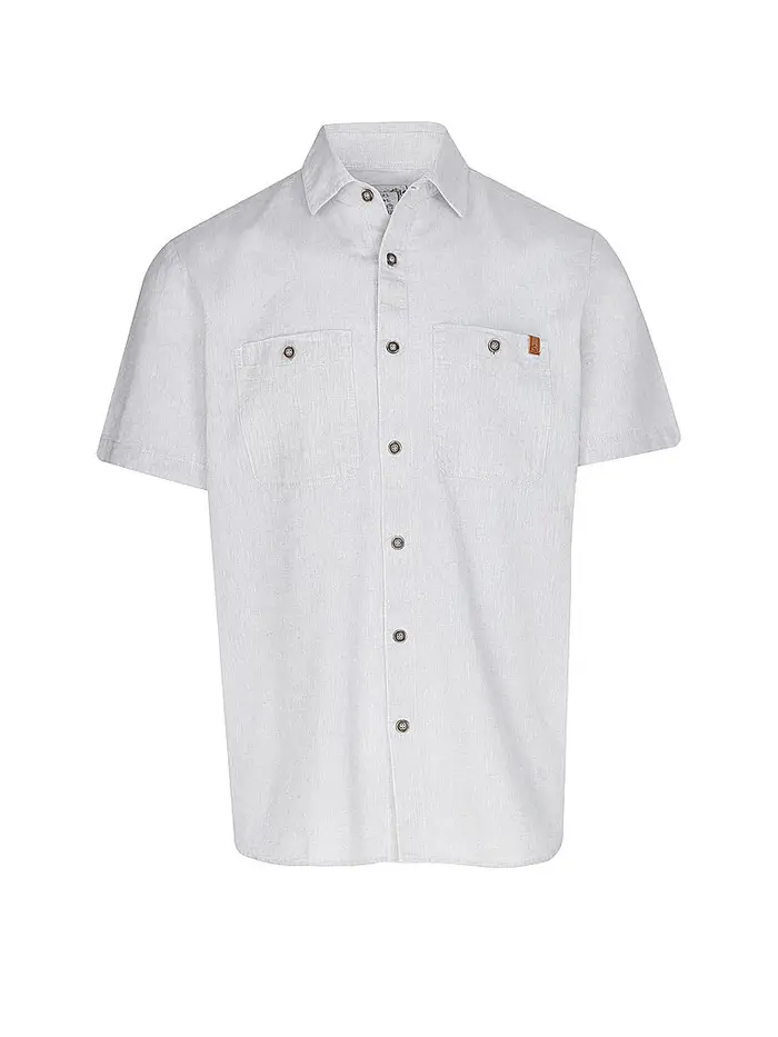 E9 Camicia da arrampicata da uomo Kiwi in lino grigio chiaro