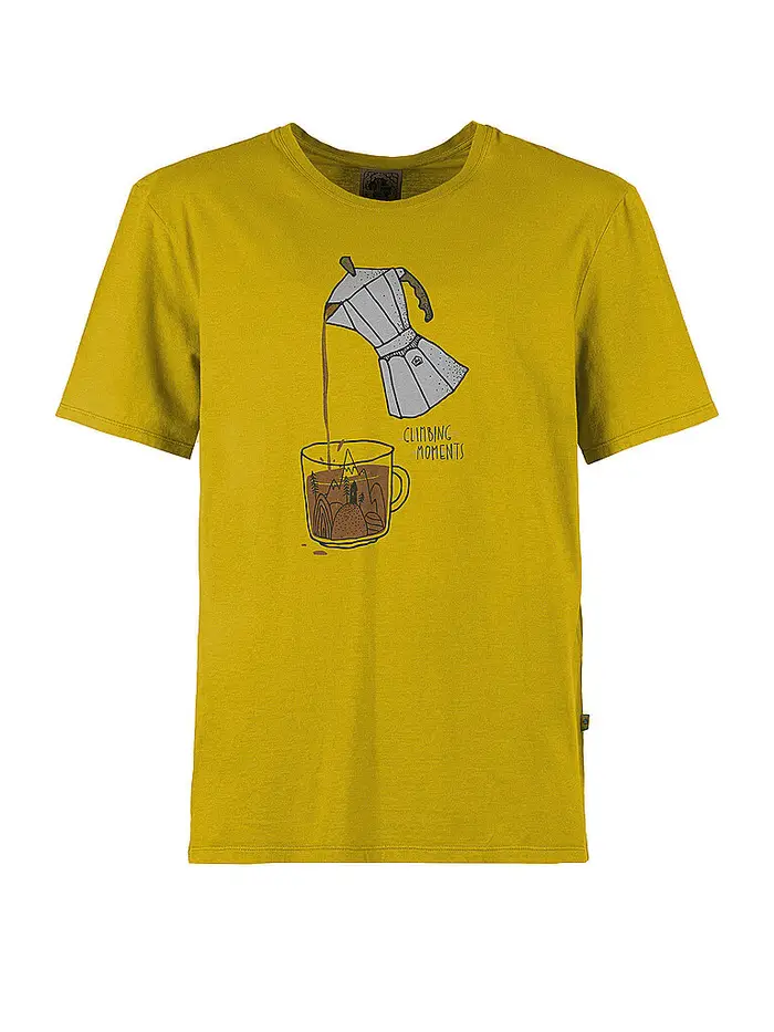 E9 Maglietta da arrampicata da uomo Cup senape