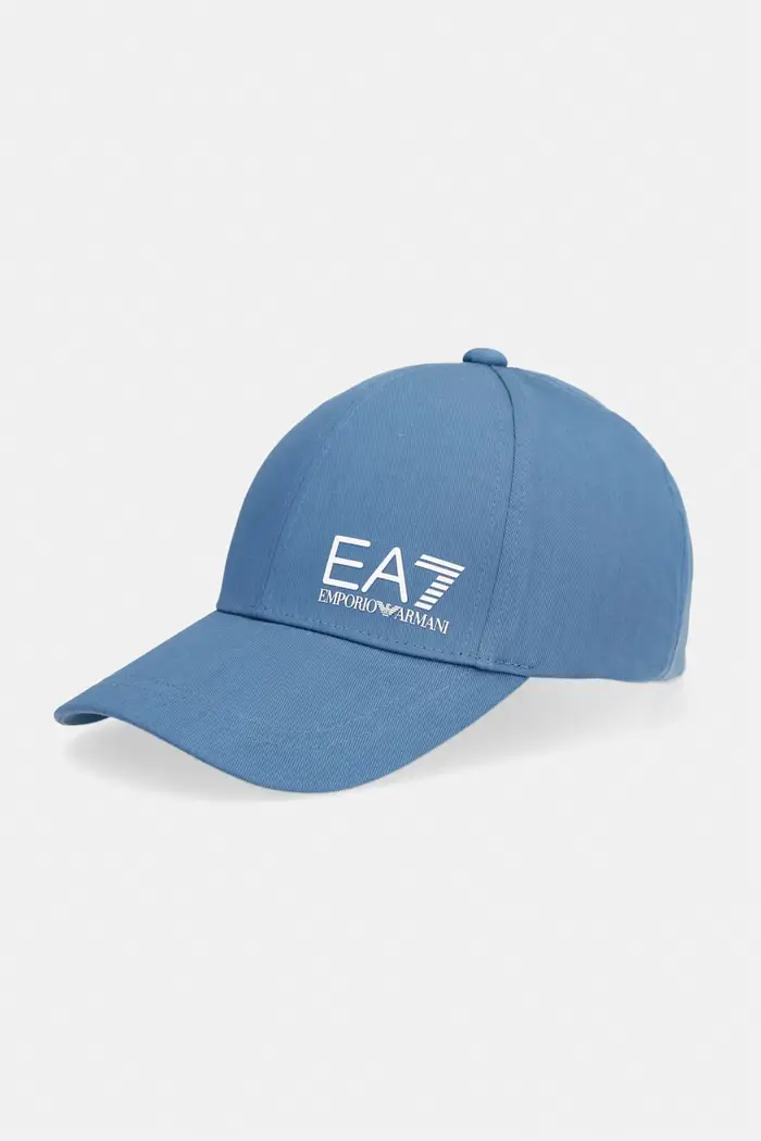 EA7 Emporio Armani berretto in cotone Blu