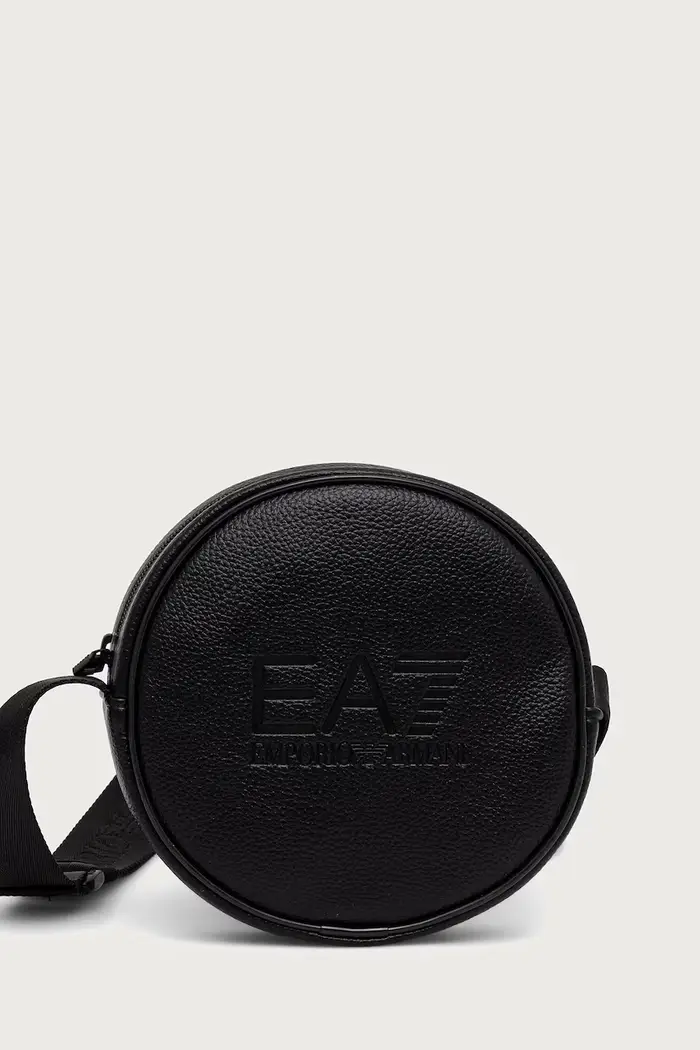 EA7 Emporio Armani borsa a tracollo da donna in similpelle Nero