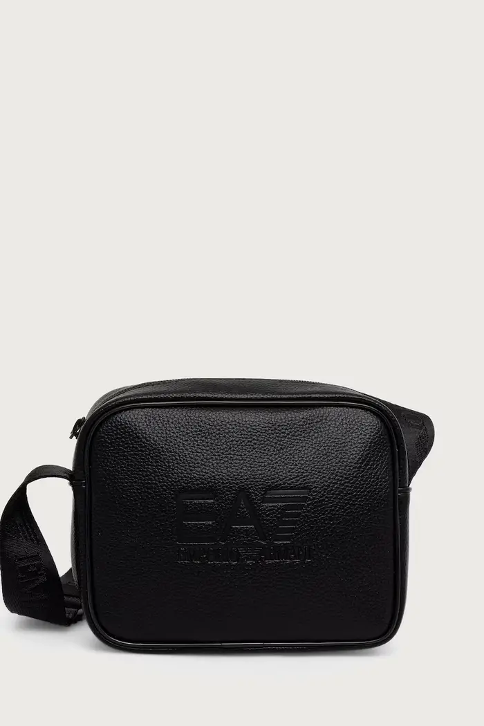 EA7 Emporio Armani borsa a tracollo da donna in similpelle Nero