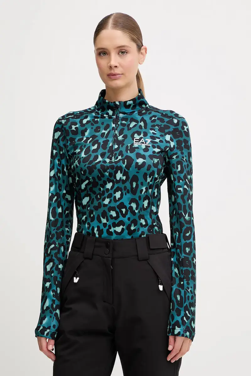 EA7 Emporio Armani felpa da sport colore turchese AF14634.7W000396