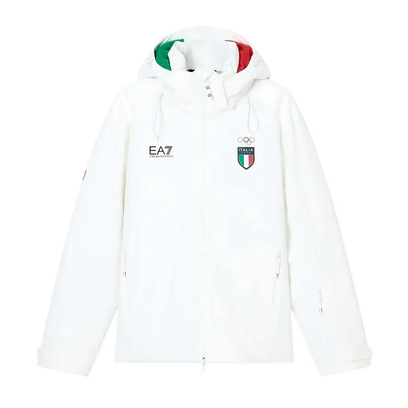 EA7 EMPORIO ARMANI GIACCA OLYMPIC ITALIA TEAM Bianco