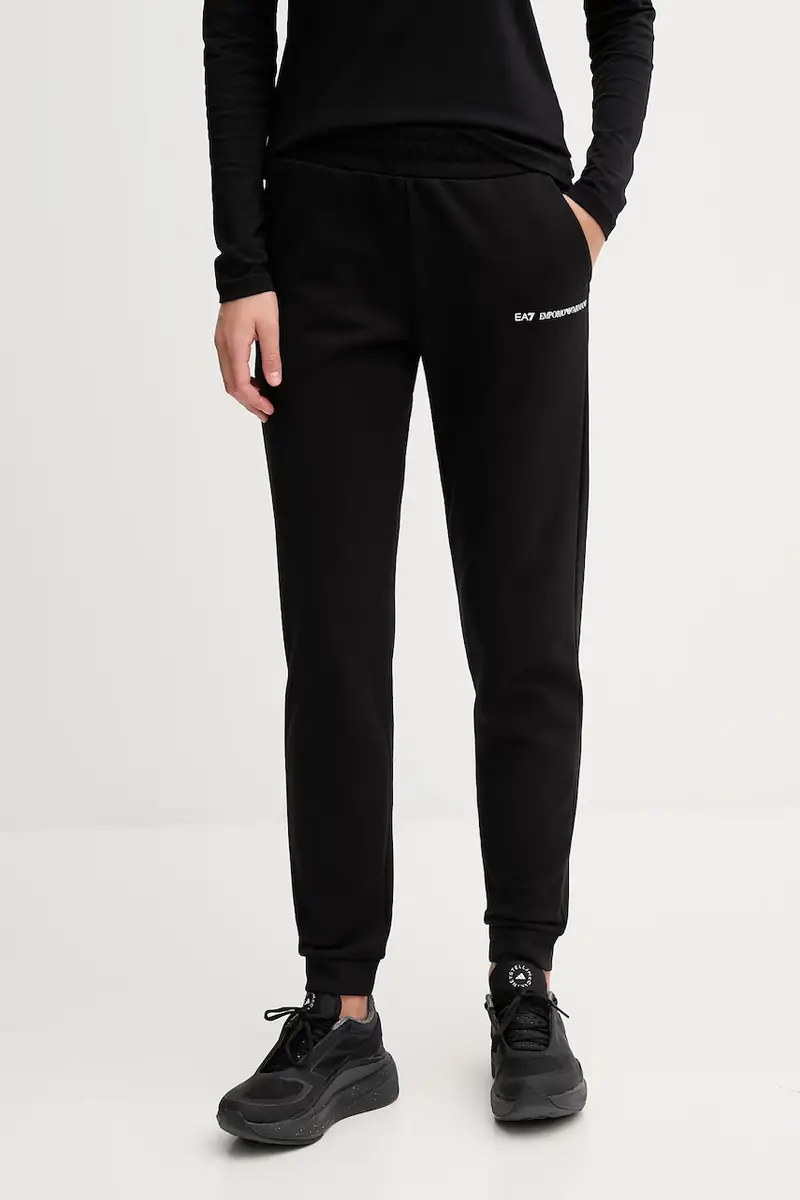 EA7 Emporio Armani pantaloni tuta donna colore nero AF10443.7W000801
