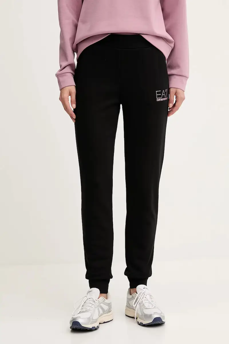 EA7 Emporio Armani pantaloni tuta donna colore nero AF15831.7W000538