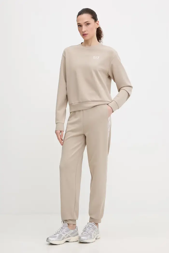 EA7 Emporio Armani tuta da ginnastica Beige