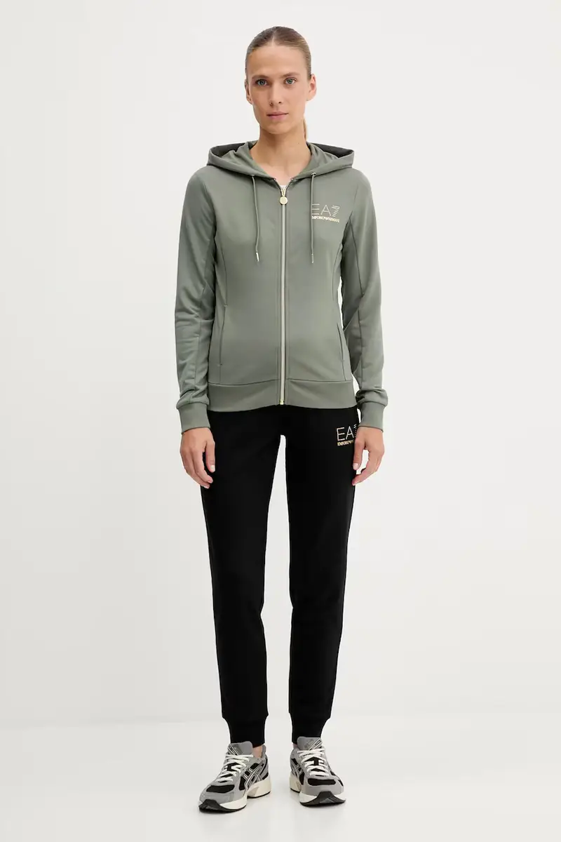 EA7 Emporio Armani tuta da ginnastica donna colore verde TJ9RZ.8NTV51