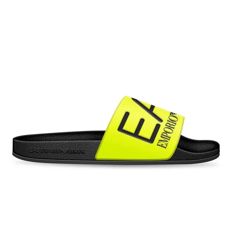 EA7 Fascia Big Logo Giallo - Ciabatte Mare Uomo EUR