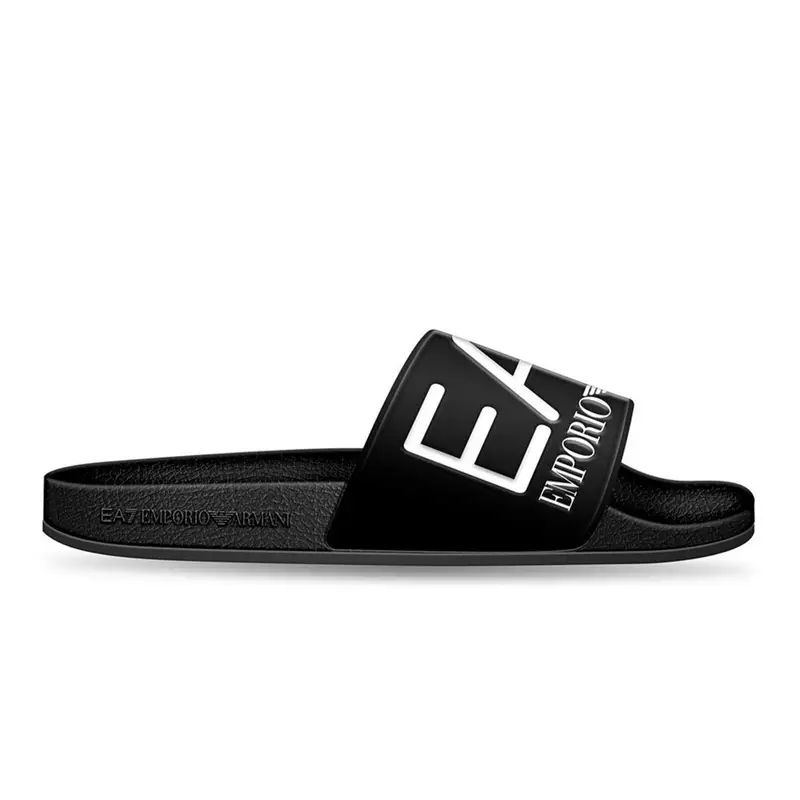 EA7 Fascia Big Logo Nero - Ciabatte Mare Uomo EUR