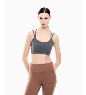 EA7 per donna 7W000921_AF21585 Top Vigor7 grigio, Sportivo, Multisport, Poliamide, Senza maniche / cinghie