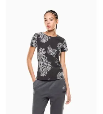 EA7 per donna 7W000996_AF14880 Maglietta Graphic Series grigia, Casual, Grigio, Cotone, Manica corta Bianco