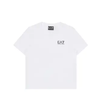EA7 per ragazzo 7B000020_AF10378 Maglietta Core Identity Boy bianca (10Años= 142cm), Bianco, Casual, Cotone, Manica corta, moda per bambini