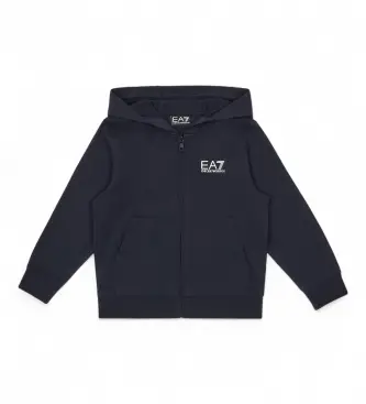EA7 per ragazzo 7B000064_AF10380 Felpa blu navy Core Identity (10Años= 142cm), Casual, Sportivo, Cotone, Multisport, moda per bambini