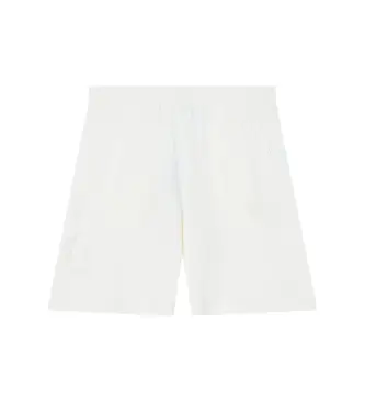EA7 per ragazzo 7B000259_AF16591 Pantaloncini con logo bianco (10Años= 142cm), Casual, Cotone, moda per bambini