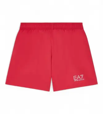 EA7 per ragazzo 7B000320_AF13019 Costume da bagno rosso per bambini (10Años= 142cm), Beachwear, Poliestere, moda per bambini