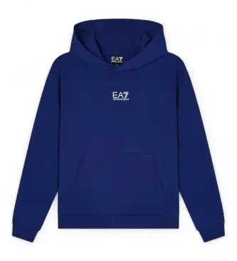 EA7 per ragazzo 7B000325_AF22263 Felpa blu Graphic Series Boy (10Años= 142cm), Sportivo, Cotone, Manica corta, moda per bambini