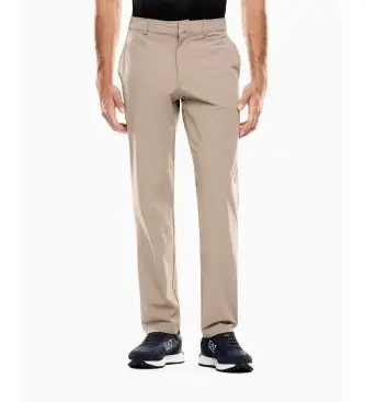 EA7 per uomo 7M000509_AF14589 Pantalone Golf Pro beige, Casual, Poliamide Bianco