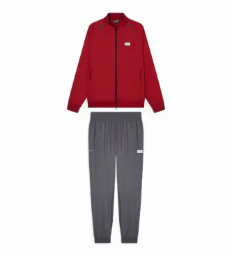 EA7 per uomo 7M001382_AF21521 Completo sportivo Ventus7 rosso e grigio (3XL), Blu, Casual, Verde, Sportswear, Multisport, Poliestere, Man