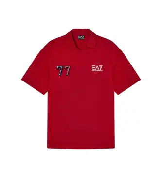 per uomo 7M001416_AF13537 Polo grafica rossa (XXL), Rosso, Casual, Sportivo, Multisport, Poliestere, Manica corta