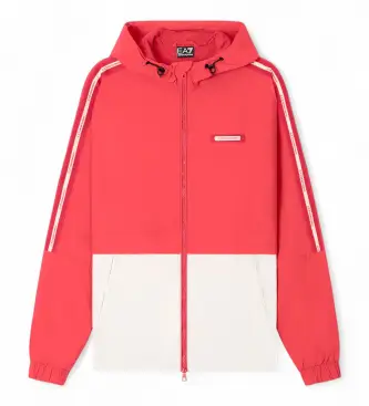 EA7 per uomo 7M001486_AF13190 Giacca Logo Series rossa (3XL), Rosso, Casual, Poliestere