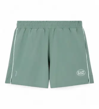 EA7 per uomo 7M001525_AF21059 Pantaloncini verde alloro Tennis Pro (3XL), Bianco, Sportivo, Sintetico, Running, Sportswear, Multisport, All
