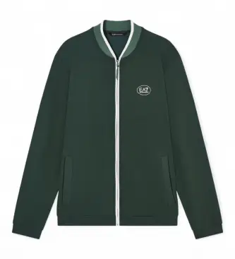 EA7 per uomo 7M001543_AF13289 Giacca verde del Tennis Club (3XL), Blu, Casual, Viscosa, Manica corta