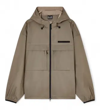 EA7 per uomo 7M001594_AF21031 Giacca a vento atletica verde mista (3XL), Casual, Poliestere, Poliamide