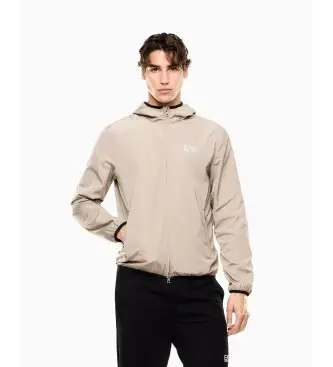 EA7 per uomo 8NPB22_PNGRZ Giacca beige Core Identity (3XL), Casual, Sportivo, Sportswear, Poliestere, Neve