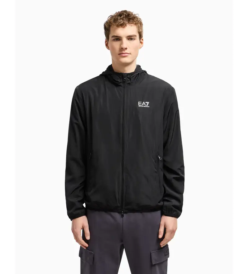 EA7 per uomo 8NPB22_PNGRZ Giacca nera moderna, Nero, Casual, Poliestere