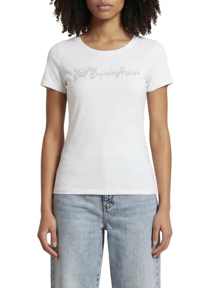 ea7 t-shirt da donna - bianco