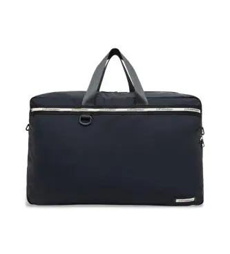 EA7 unisex 7X000635_AF23098 Borsa sportiva nera con tracolla con logo (OSFA), Nero, Casual, Sportivo, Sportswear, Multisport