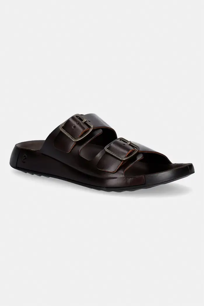 ECCO ciabatte slide in pelle Cozmo M Marrone