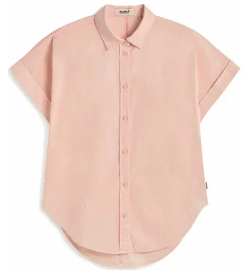 Ecoalf Isabel W - camicia maniche corte - donna Light Pink