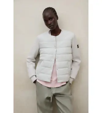 per donna MCWGAHYAYLA00987S26-132 Cappotto ibrido Ayla, bianco sporco (M), Casual, Polister riciclato, Sostenibile