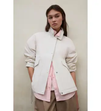 ECOALF per donna MCWGAJKMAJOR0410S26-998 Giacca beige importante, Casual, Poliamide, Sostenibile