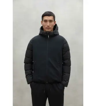 ECOALF per uomo MCMGAJKRITTS0390W24-319 Giacca corta Ritter nera, Nero, Casual, Manica lunga, Polister riciclato, Sostenibile