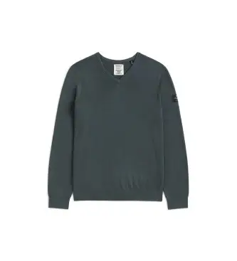 ECOALF per uomo MCMGAKNFERRO0666W24-125 Maglione Ferro Grigio, Blu, Casual, Sostenibile, Lana Riciclata