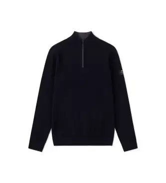ECOALF per uomo MCMGAKNLARCH0632W24-161 Maglione larice blu scuro, Casual, Sostenibile, Navy, Lana Riciclata