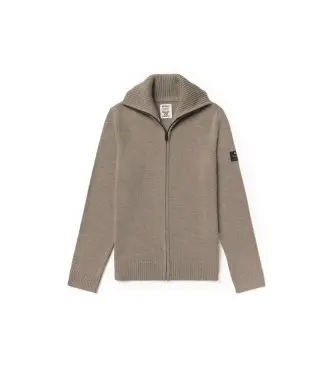 ECOALF per uomo MCMGAKNSASA00632W25-361 Maglione beige Sasa, Polister riciclato, Sostenibile