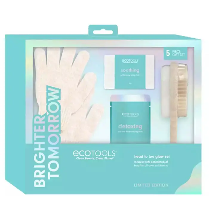 Ecotools Brighter Tomorrow Glow, dalla testa ai piedi, set da 4 pezzi