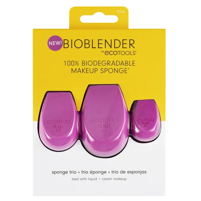 Ecotools Set Trio Bioblender Trucco Spugna Viola 3 pezzi