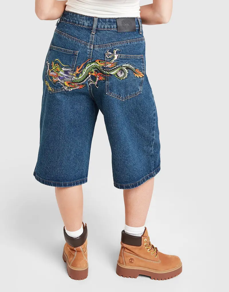 Ed Hardy Jorts Crawling Dragon, blu