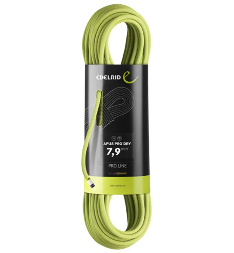 Edelrid Apus Pro Dry 7, 9 - mezza corda/gemella Green