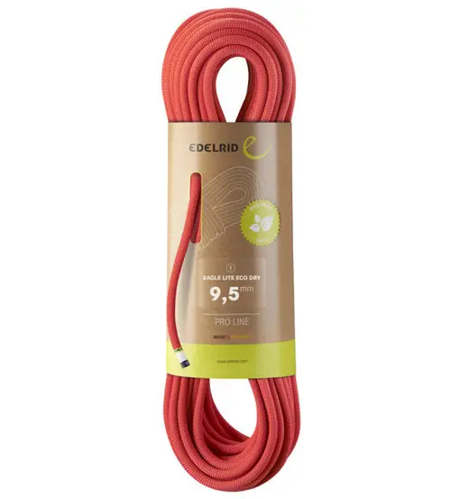 Edelrid Eagle Lite Eco Dry 9, 5mm - corda singola Orange