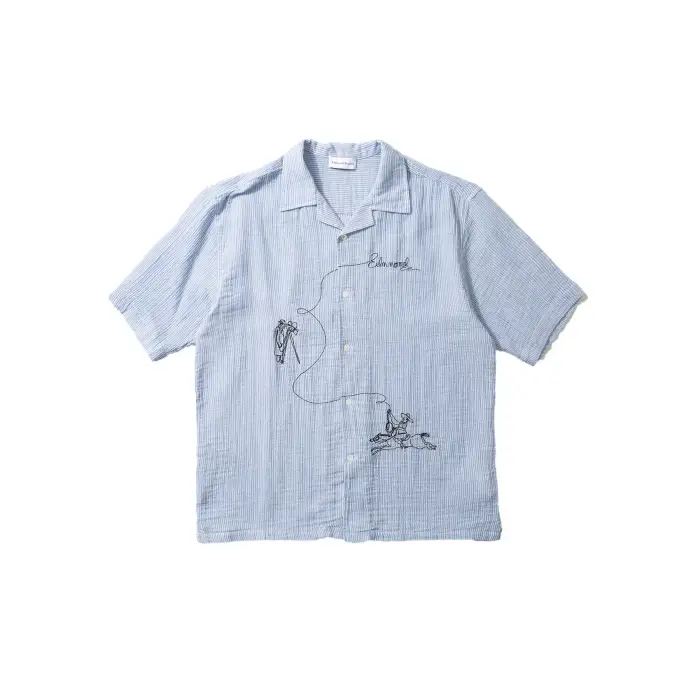 Camicia Edmmond Studios Western Bleu