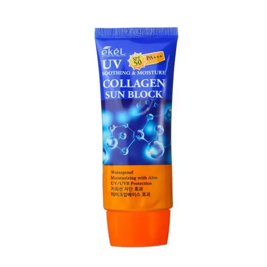 EKEL Crema solare al collagene lenitiva e idratante one