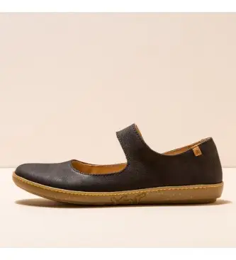 per donna 253012010005_001 Ballerine in pelle N5301 Nero corallo (41), Basso, 1 a 3 cm, Fibbia, Casual