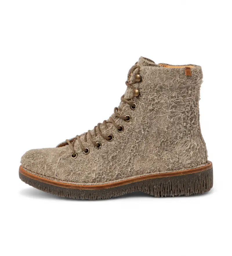 El Naturalista per donna 25572PEV0005_020 N5572P Stivaletti Wulf in pelle beige, Basso, Cerniera, Casual