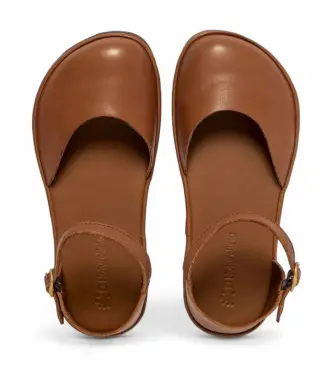 El Naturalista per donna 256831123005_023 Sandali in pelle N5683 Marrone nudo, Basso, Fibbia, Casual