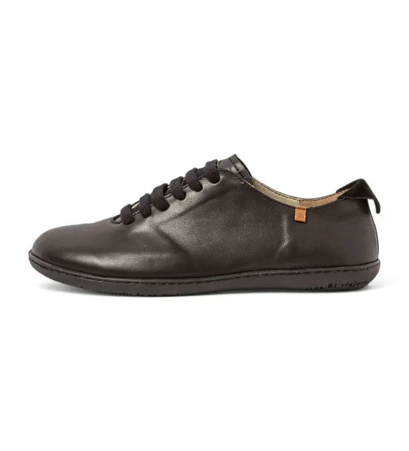 per uomo. 2N2969010005_001 Sneakers N296 Traveler in pelle nera (36), Nero, Basso, Stringhe, Casual